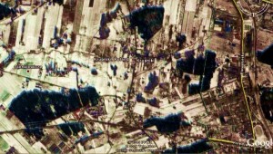 Zdjęcie satelitarne wsi Krupniki, źródło: Google Earth