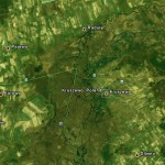 Zdjęcie satelitarne Kruszewa, źródło: Google Earth